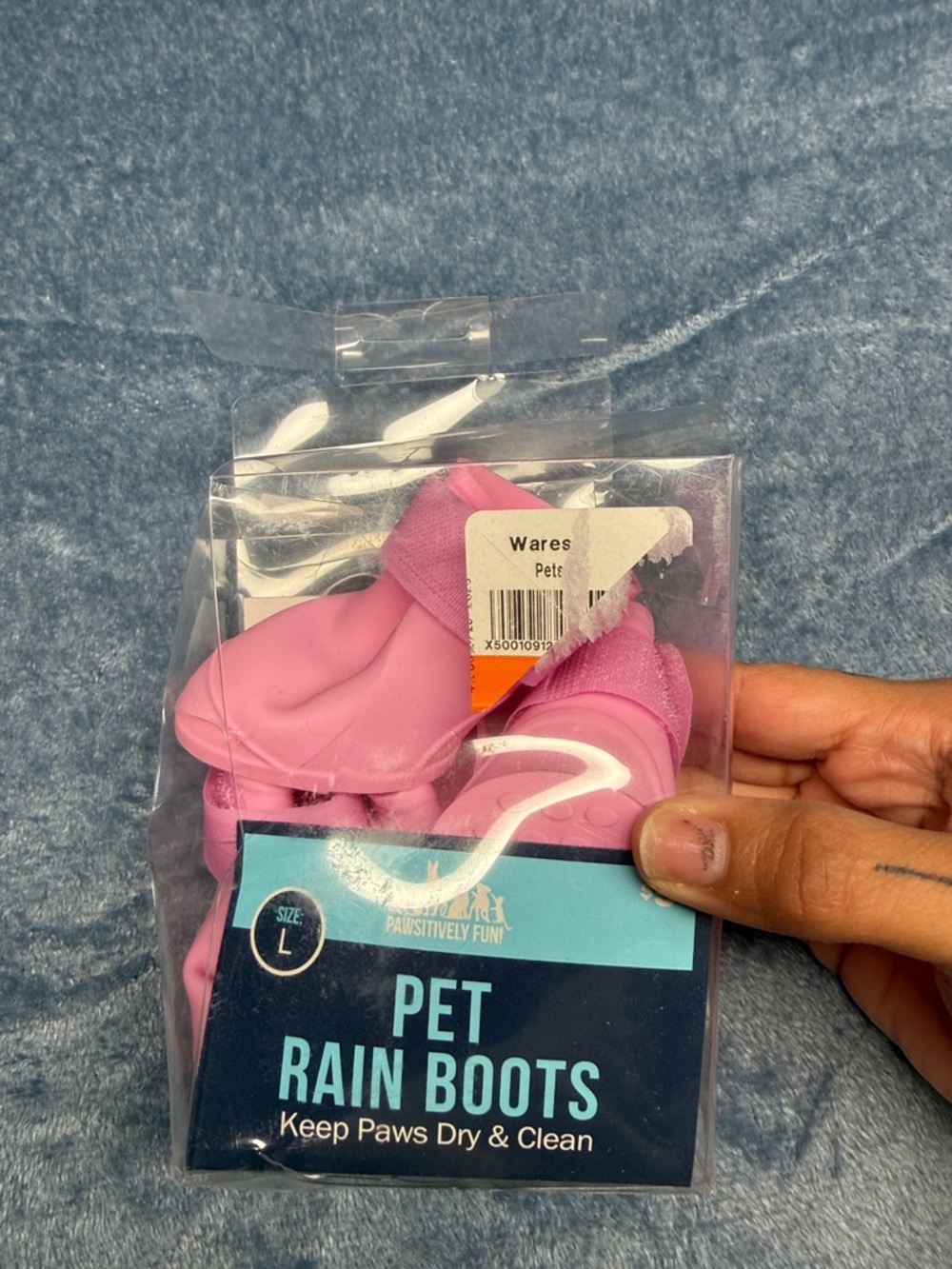 Pink Pet Rain Boots - Size L